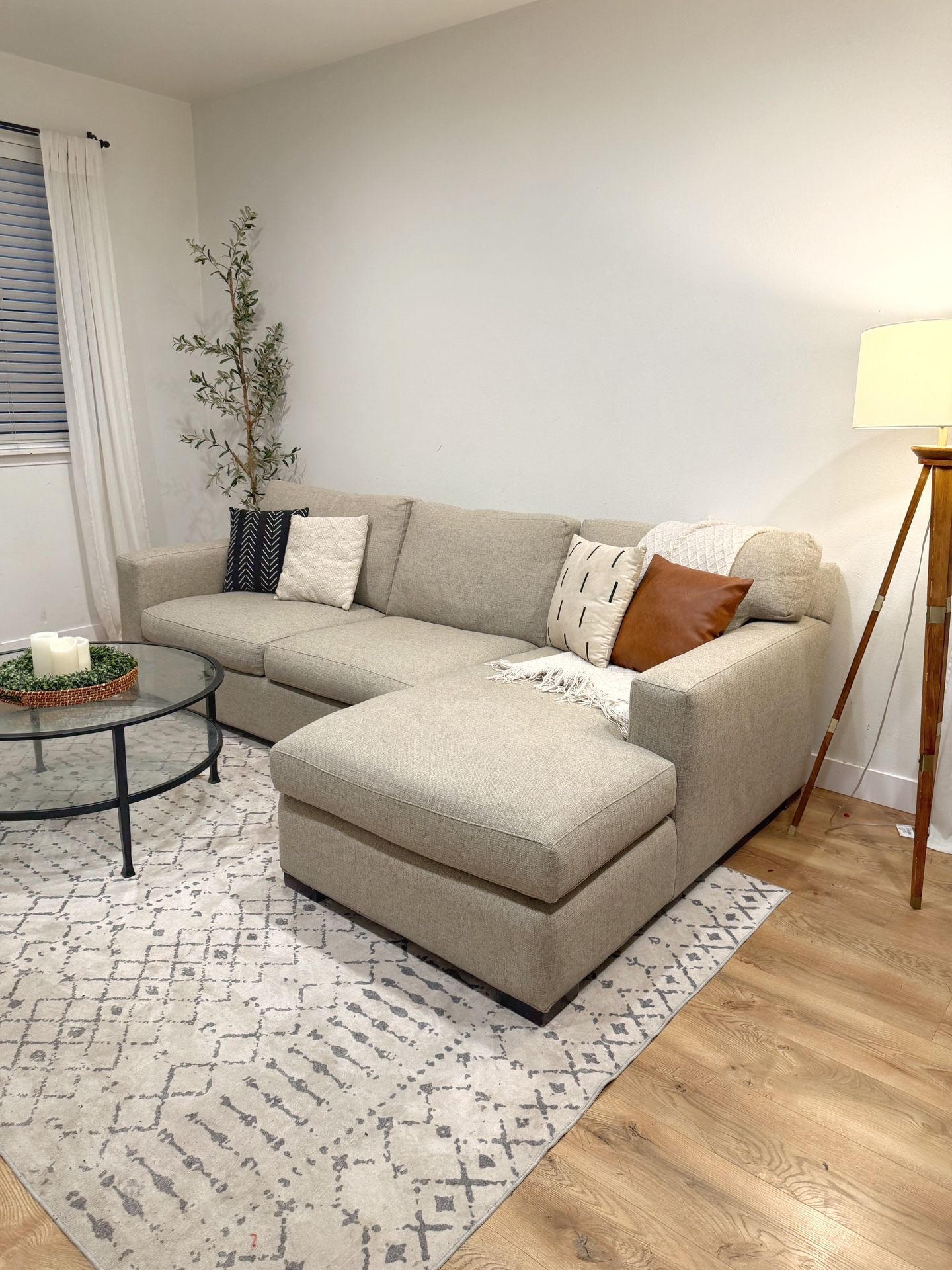 Crate And Barrel Axis Sectional Couch