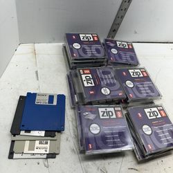 Vintage iOmega Zip Disk 100MB Storage Capacity Mixed Lot of 25 Disks 1994 #09