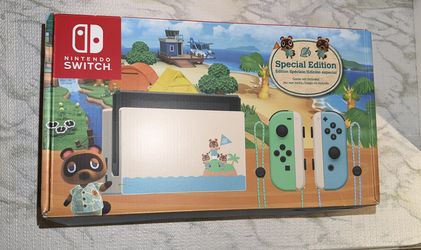 Nintendo Switch Animal Crossing Special Edition – Excellent Condition – Box & HDMI Included