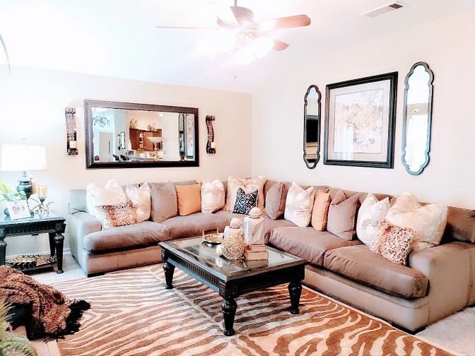 Beautiful Cindy Crawford Large  Sectional By 