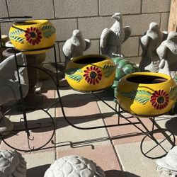 New Flower Pots On Bike 