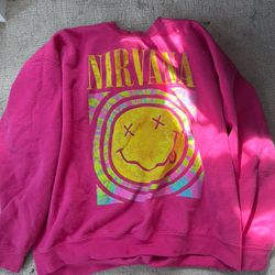 Nirvana Urban Pink Crew Neck