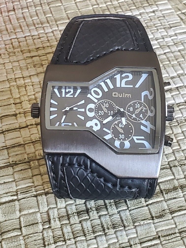 Oulm Military Army Dual Time Watch