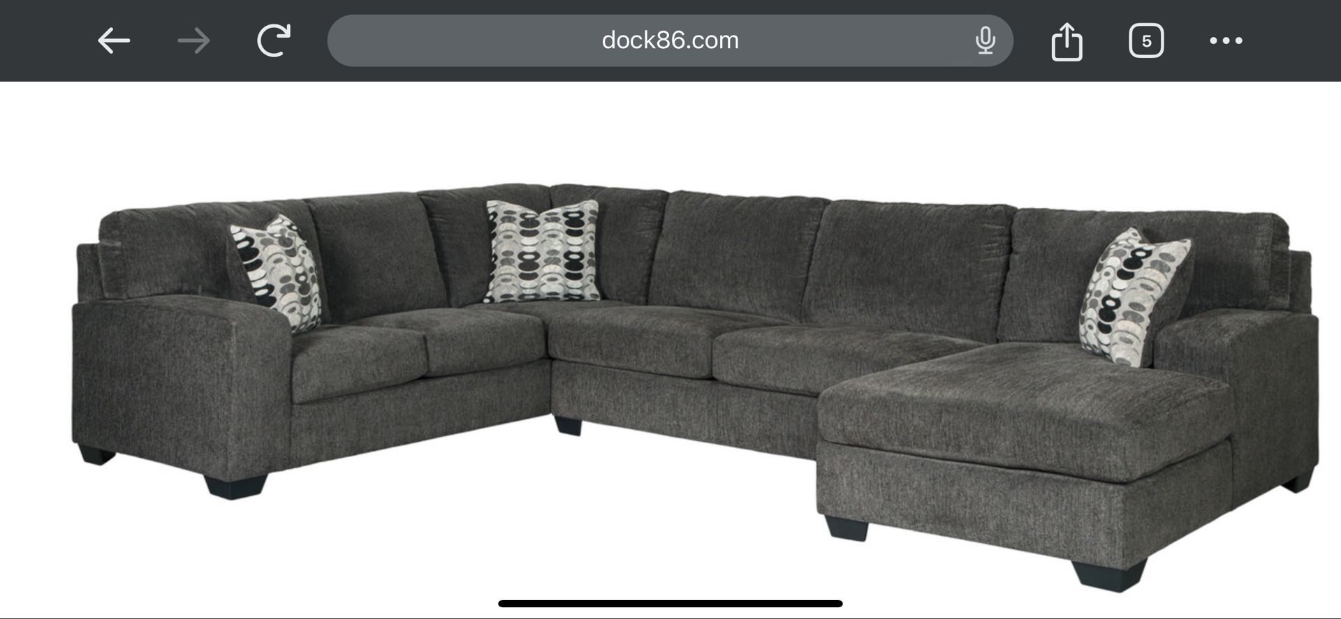 Motley 3 Piece Sectional With Right Facing Chaise