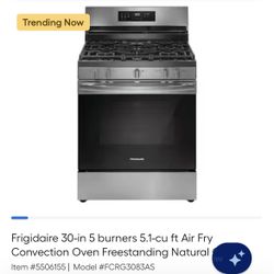 Brand new Fridgedair Gas range - Air Fryer