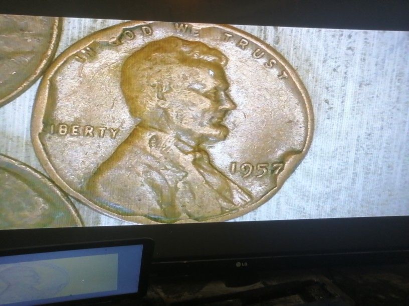 1957 Lincoln ONE Cent CUDD ERROR