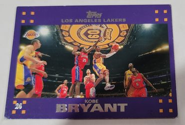 Topps Kobe Bryant Los Angeles Lakers Basketball Card