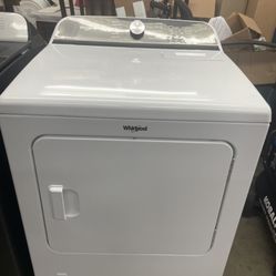 Steam Gas Dryer Whirlpool White 