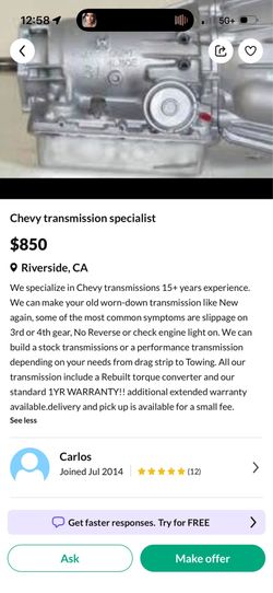 Chevy transmission specialist