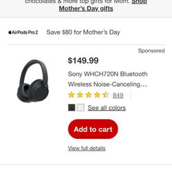 Sony Bluetooth Headphones 