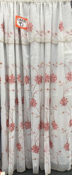 Embroidery Panels w/ Attached Valence