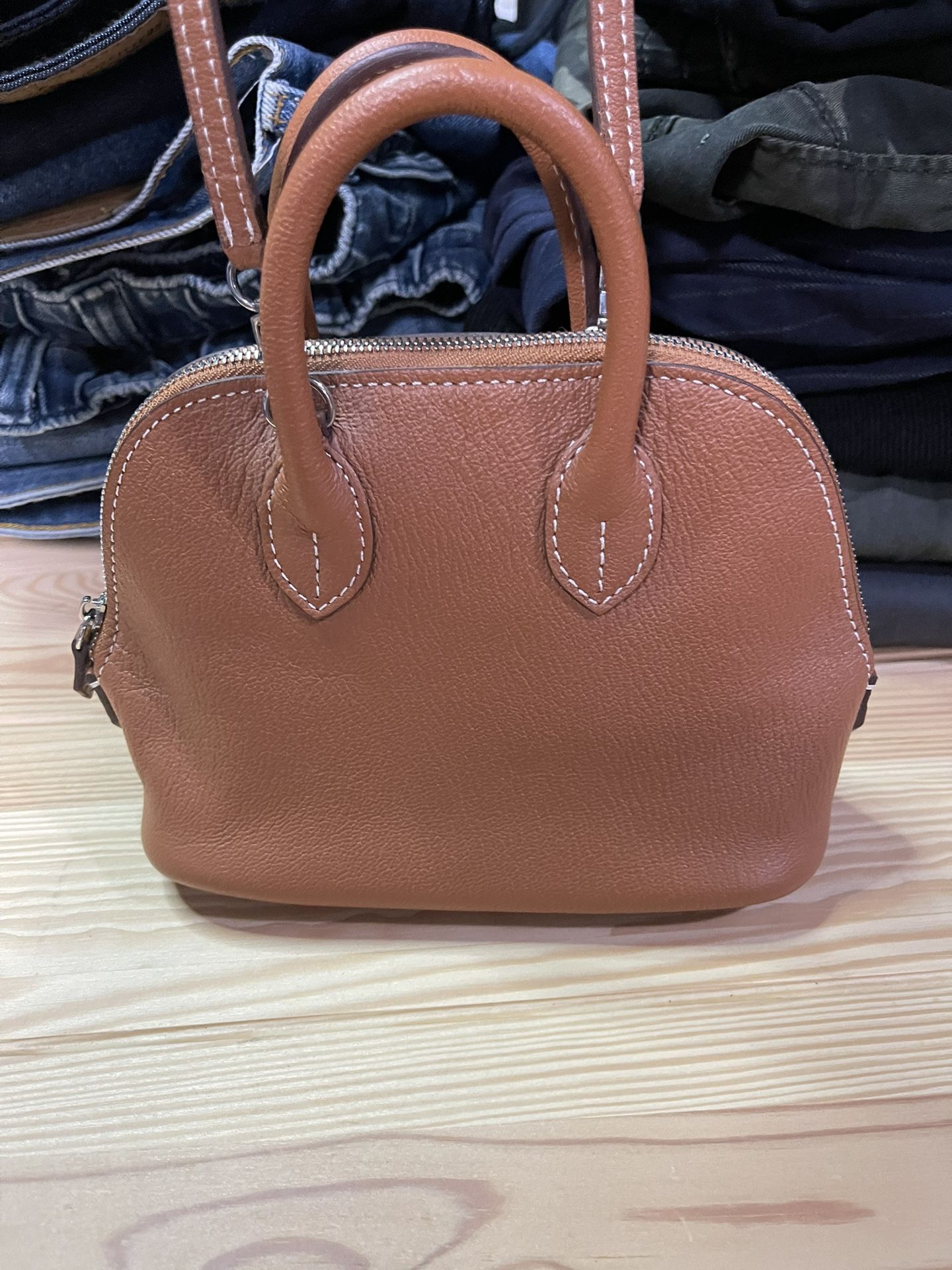 Mini Bolide Style Bag With Charm