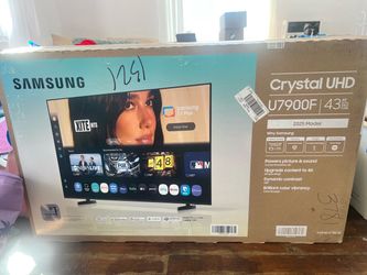 ✨ BRAND NEW IN BOX ✨ Samsung 43" Crystal UHD 4K Smart TV (2025 Model - U7900F)