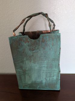 GROCERY BAG MADE OUT OF COPPER