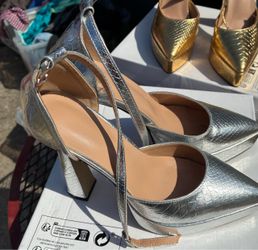 Silver heels