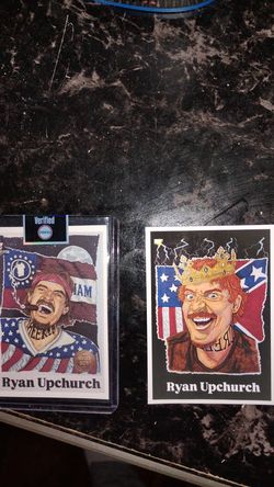 Ryan Upchurch sports card and sticker