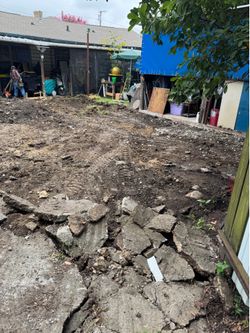 Concrete driveway
