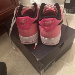 Pink Black And White Airforce 1s