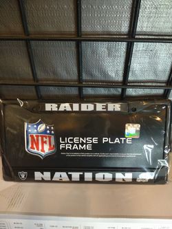 Raiders License Plate Frame 