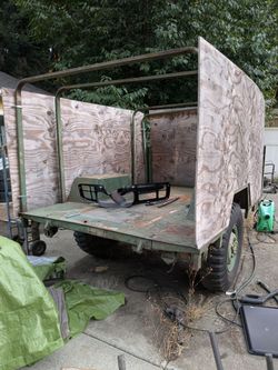 Military M101 3/4 Ton Utility Trailer- Vietnam War