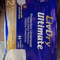 (Diapers) Livry adults Incontinence  Underwear woman or man  (12 in the package(