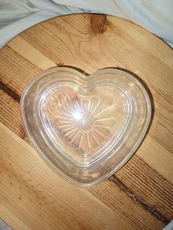 Heart shaped Glass Dish