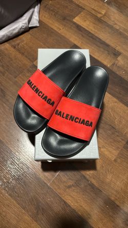Balenciaga Pool Slide Blood Red