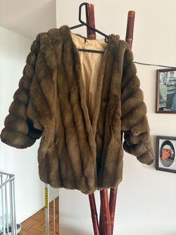 Fur coat size large
