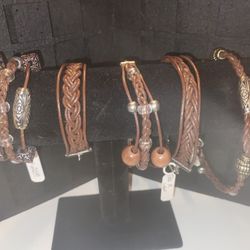 Leather Bracelets And Anklets 