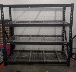 Whalen industrial storage rack shelves