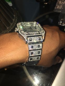 VVS Iced Out WATCH / VVS Iced Out BRACELET / VVS Iced Out  Cuban  CHAIN