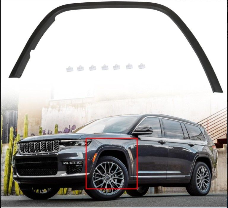 2016-2022 Grand Cherokee , Front Left -Wheel opening, moulding (Black ) (39% Off Retail)