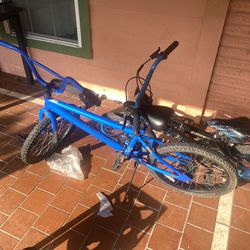 Blue kids bike