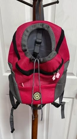 Pet Dog Sport Backpack Carrier Padded Shoulders just $10