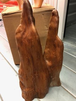 Hand Carved Wood Statue