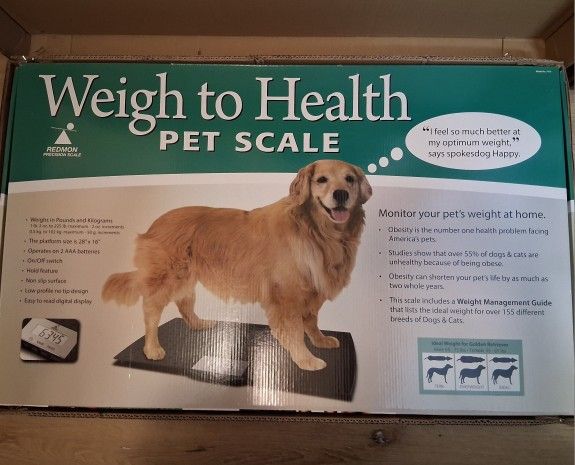 New Veterinarian large "way to health" pet scale
