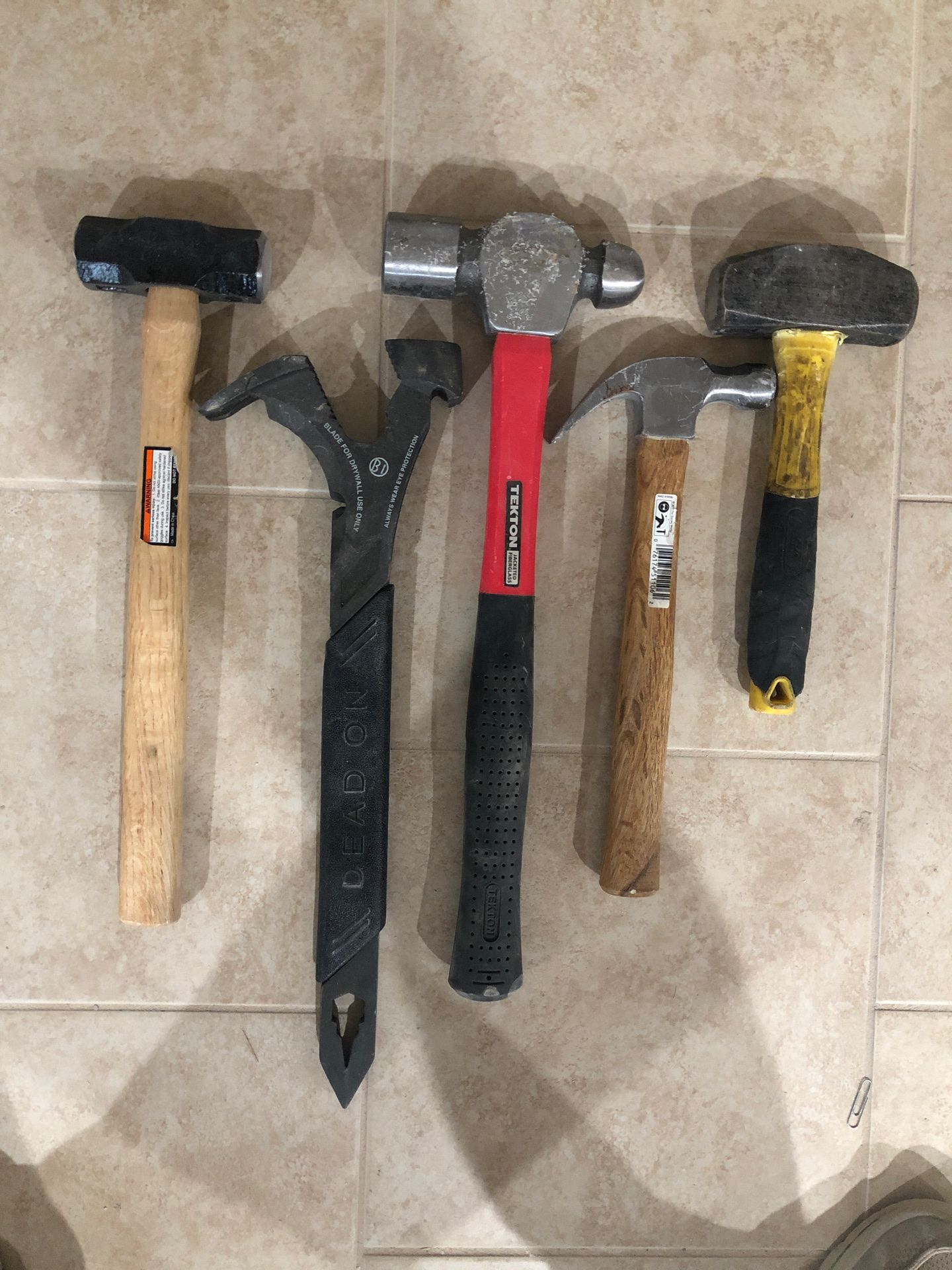 Variety of demolition hammer set