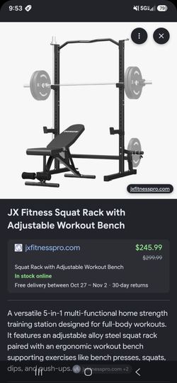 Squat Rack with bench
