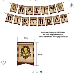 Harry Potter Birthday Banner