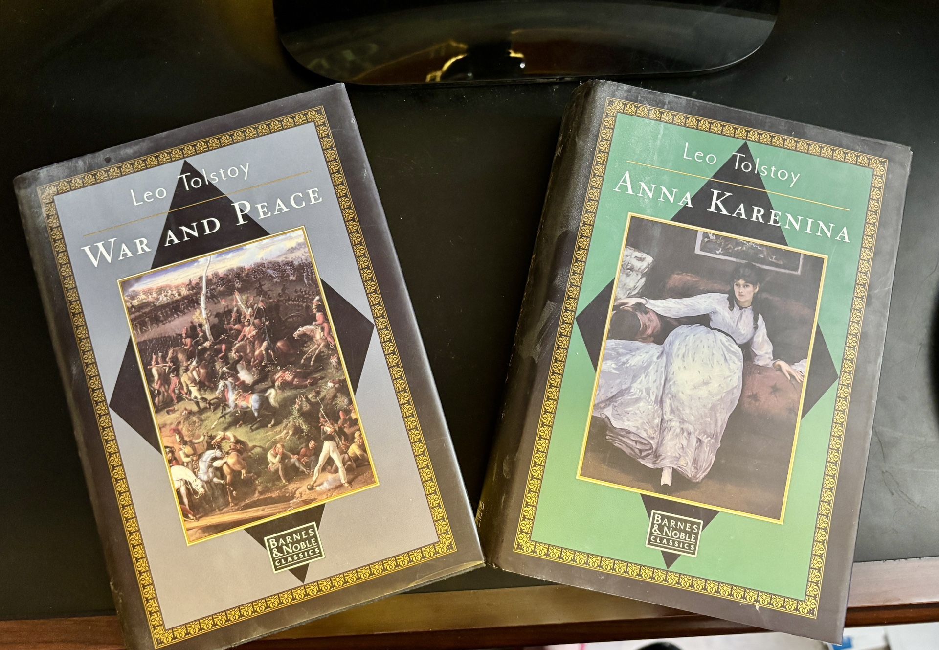 War and Peace and Anna Karenina by Leo Tolstoy, Hardcover