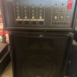 Fender LX-1504 Powered mixer And Speaker!