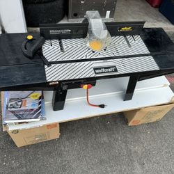 router, router table, and accessories