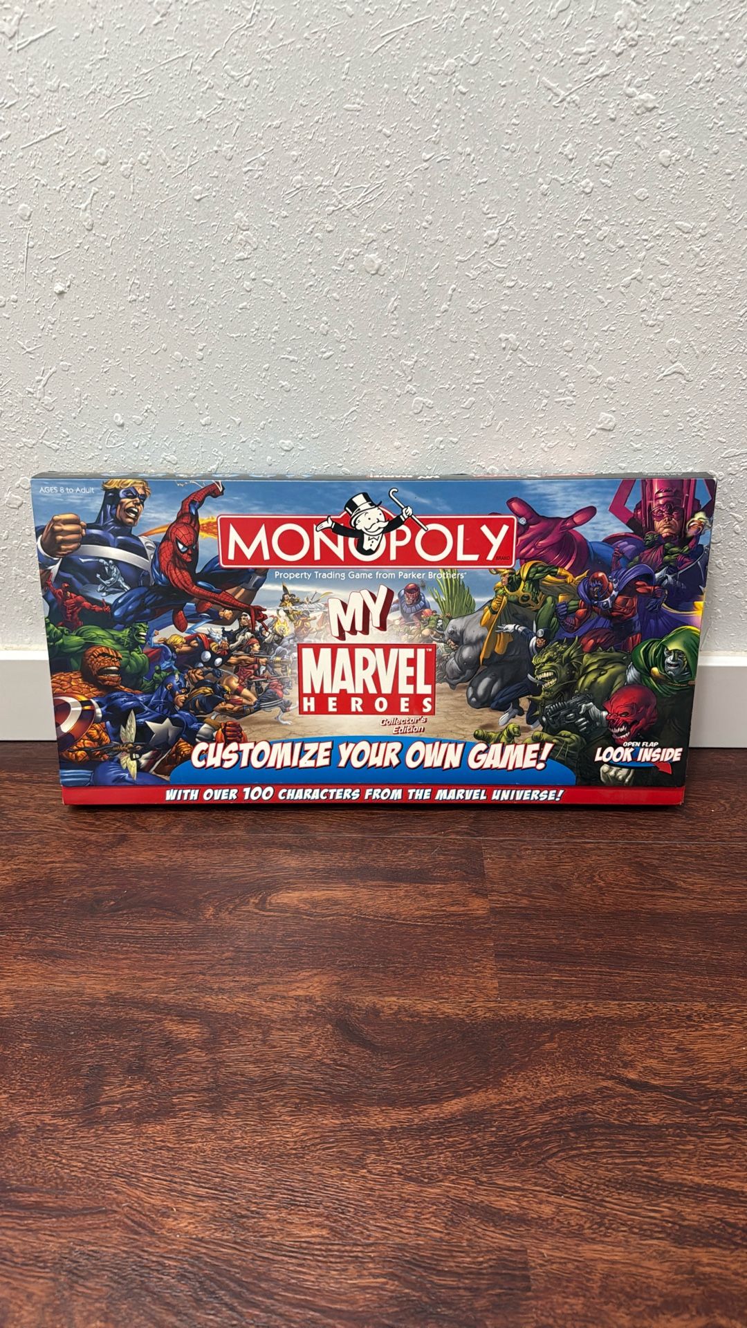 NEW MY MARVEL HEROES CUSTOMIZE YOUR OWN GAME MONOPOLY COLLECTOR’S EDITION Sealed