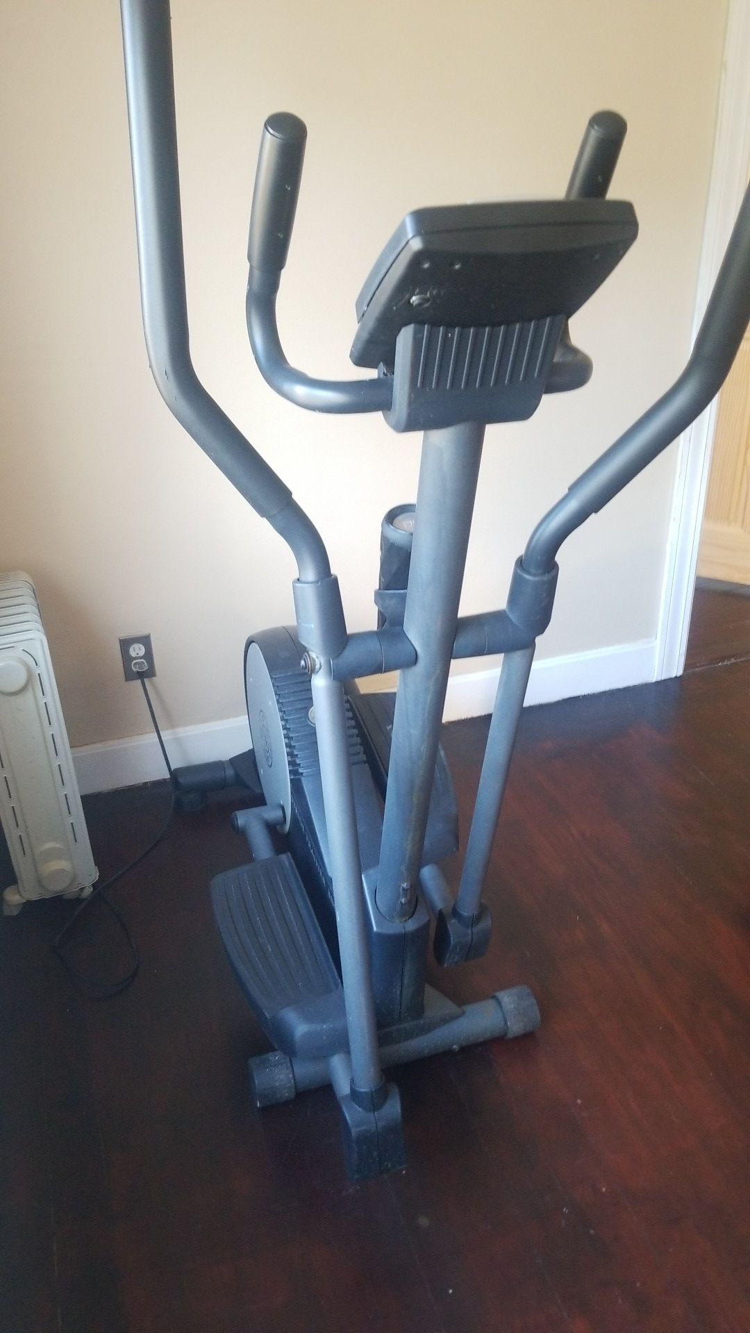 Elliptical, Fupa, and love handles.