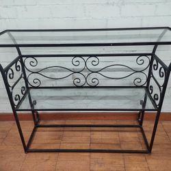 Iron & Glass Table