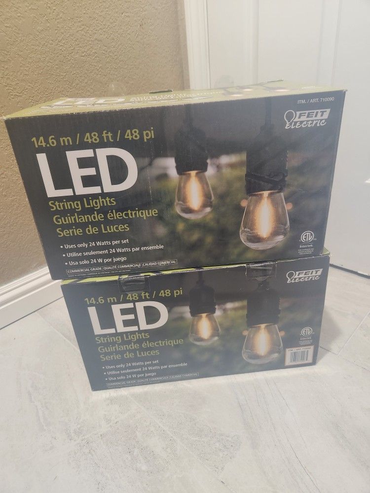 Feit Electric 48ft LED String Lights – New
