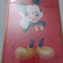 1990 Disney Original Playing Card W/ Cert Of Auth 7"X5" Metal Frame $5 OBO
