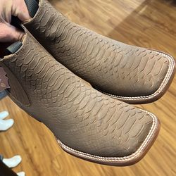 $70 Python Print Short Boots /Botines