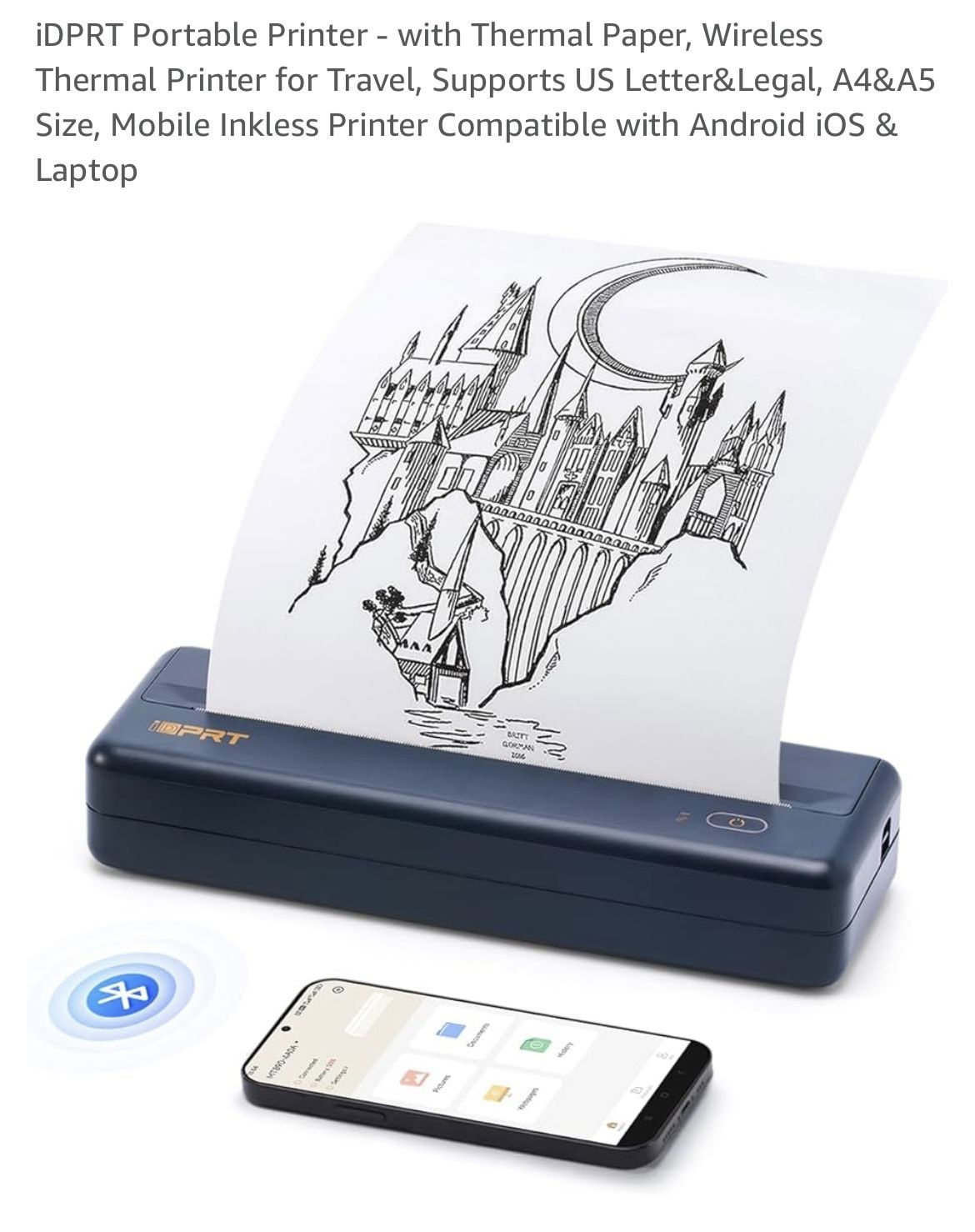 Portable Printer - with Thermal Paper