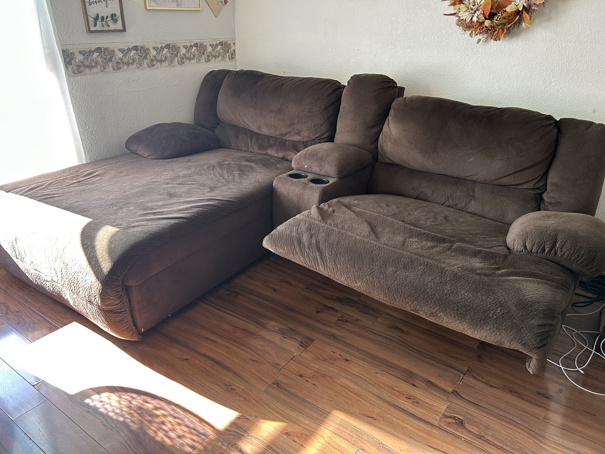 Sectional With Recliner Love Seat